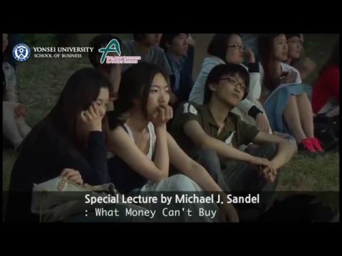 마이클 샌델 특별강연회 '돈으로 살수 없는 것들'