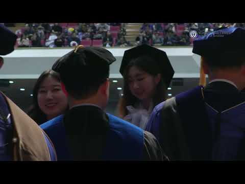 영광의 학위수여식 모습...2019년 2월