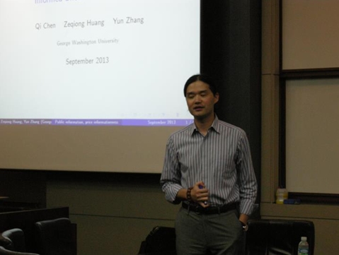 Yun Zhang 교수(George Washinton University) 세미나